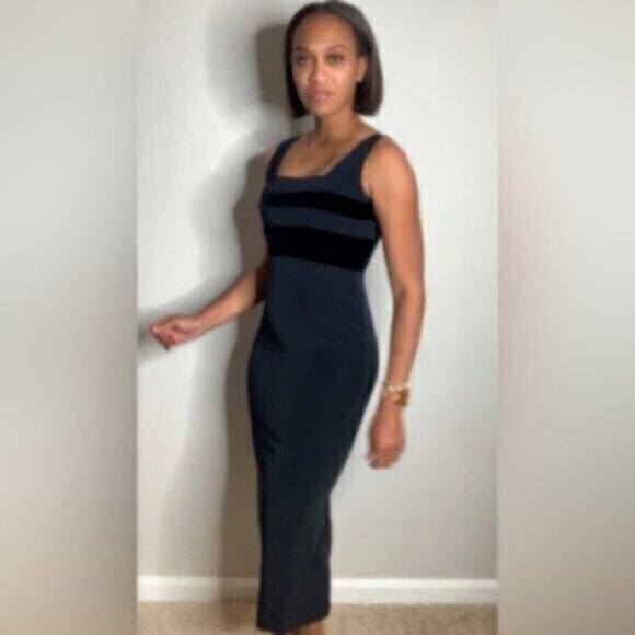 Jones New York Vintage Fitted Maxi Evening Gown Dress - Picture 3 of 13